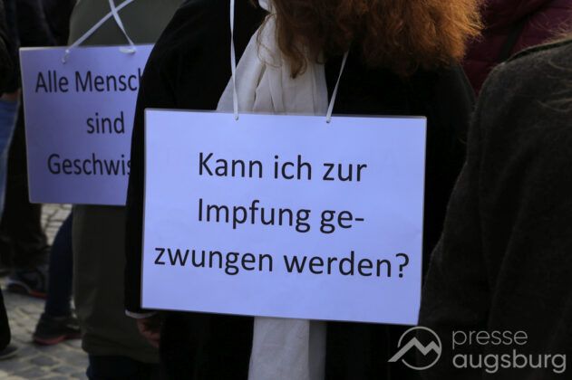 Mehrere Demos Gegen Corona-Maßnahmen In Augsburg