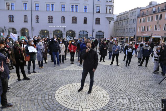 Mehrere Demos Gegen Corona-Maßnahmen In Augsburg