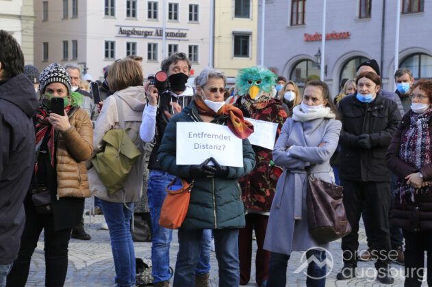Mehrere Demos Gegen Corona-Maßnahmen In Augsburg