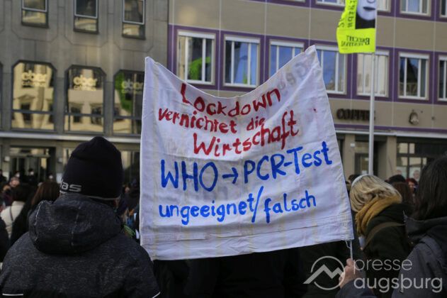 Mehrere Demos Gegen Corona-Maßnahmen In Augsburg