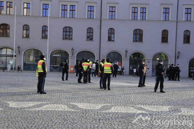 Mehrere Demos Gegen Corona-Maßnahmen In Augsburg