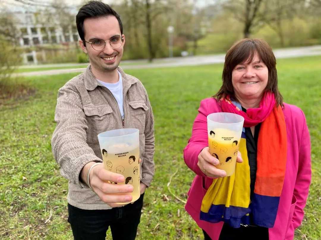 Regionales Bio-Plastik für Augsburger Pfandbecher