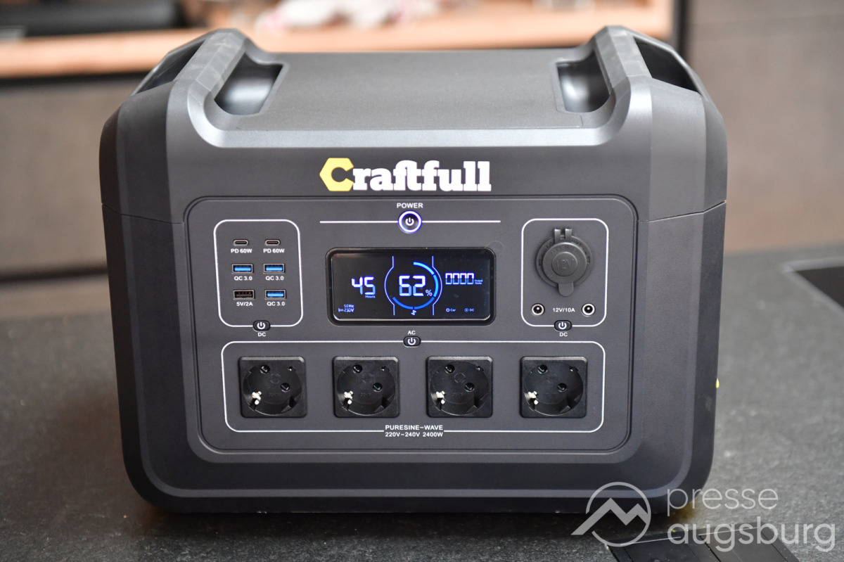 Power ohne Ende! Nie wieder stromlos mit der Craftfull Powerstation Adventure CP-2400