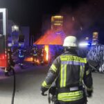 Augsburg | Brand einer Wertstofflagerstelle Rechts der Wertach