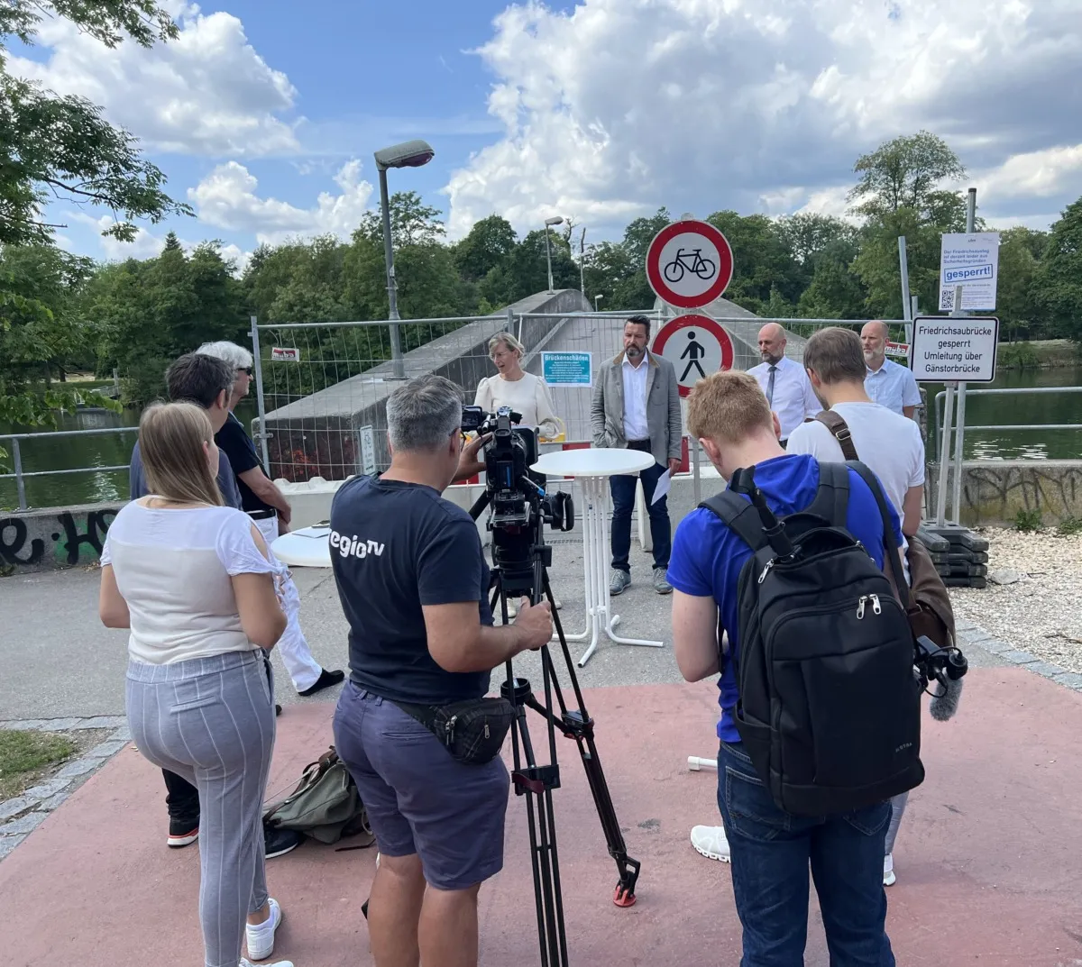 Neu-Ulm/Ulm | Beschädigter Friedrichsausteg wird ab dem Schwörwochenende bis auf Weiteres freigegeben werden