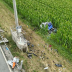 Horrorunfall mit Todesfolge auf A9 bei Schweitenkirchen | Mercedes gleicht nur noch einem Blechknäul