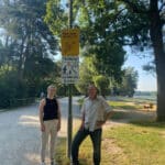 Am Augsburger Kuhsee gilt für Radler Schritttempo