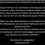 AfD-Höcke Auftritt in Friedberg-Harthausen abgesagt