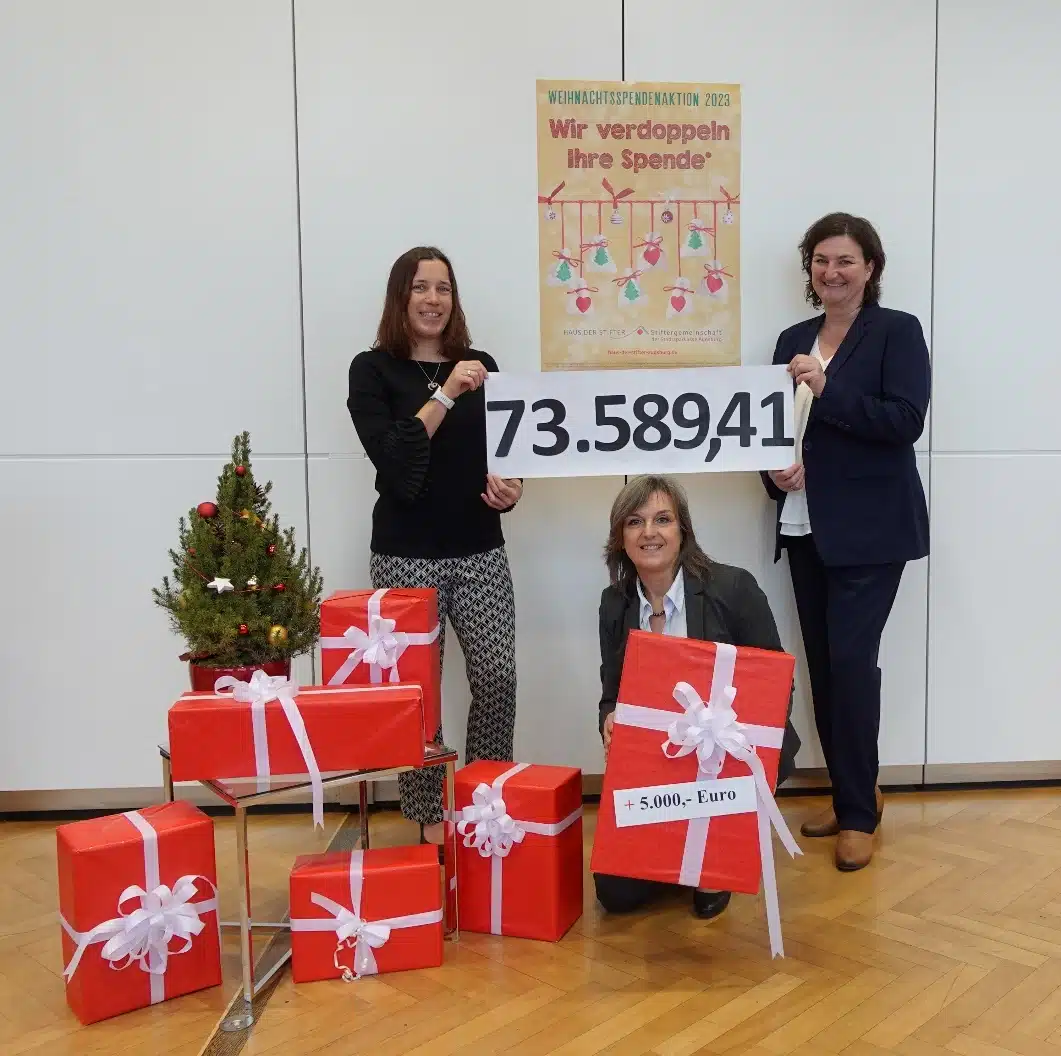 Stadtsparkasse Augsburg erhöht Spendenbudget – über 70.000 Euro für Projekte aus der Stiftergemeinschaft HAUS DER STIFTER