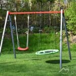 Die K-Sport Doppelte Kinderschaukel für den Garten mit Nestschaukel und Schaukel im Test