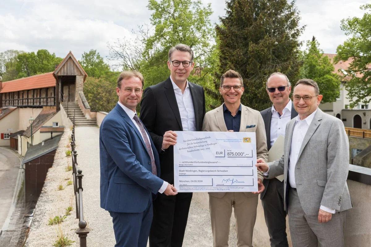 Nördlingen erhält großzügige Förderung zur Instandsetzung der historischen Stadtmauer