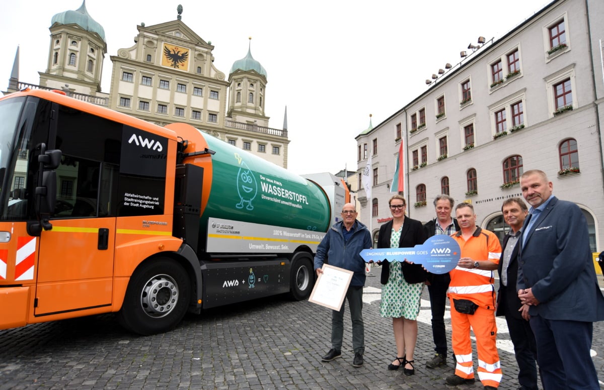 Abfallwirtschaftsbetrieb der Stadt Augsburg setzt erstes Wasserstoff-Entsorgungsfahrzeug ein 4 Abfallwirtschaftsbetrieb Der Stadt Augsburg Setzt Erstes Wasserstoff-Entsorgungsfahrzeug Ein
