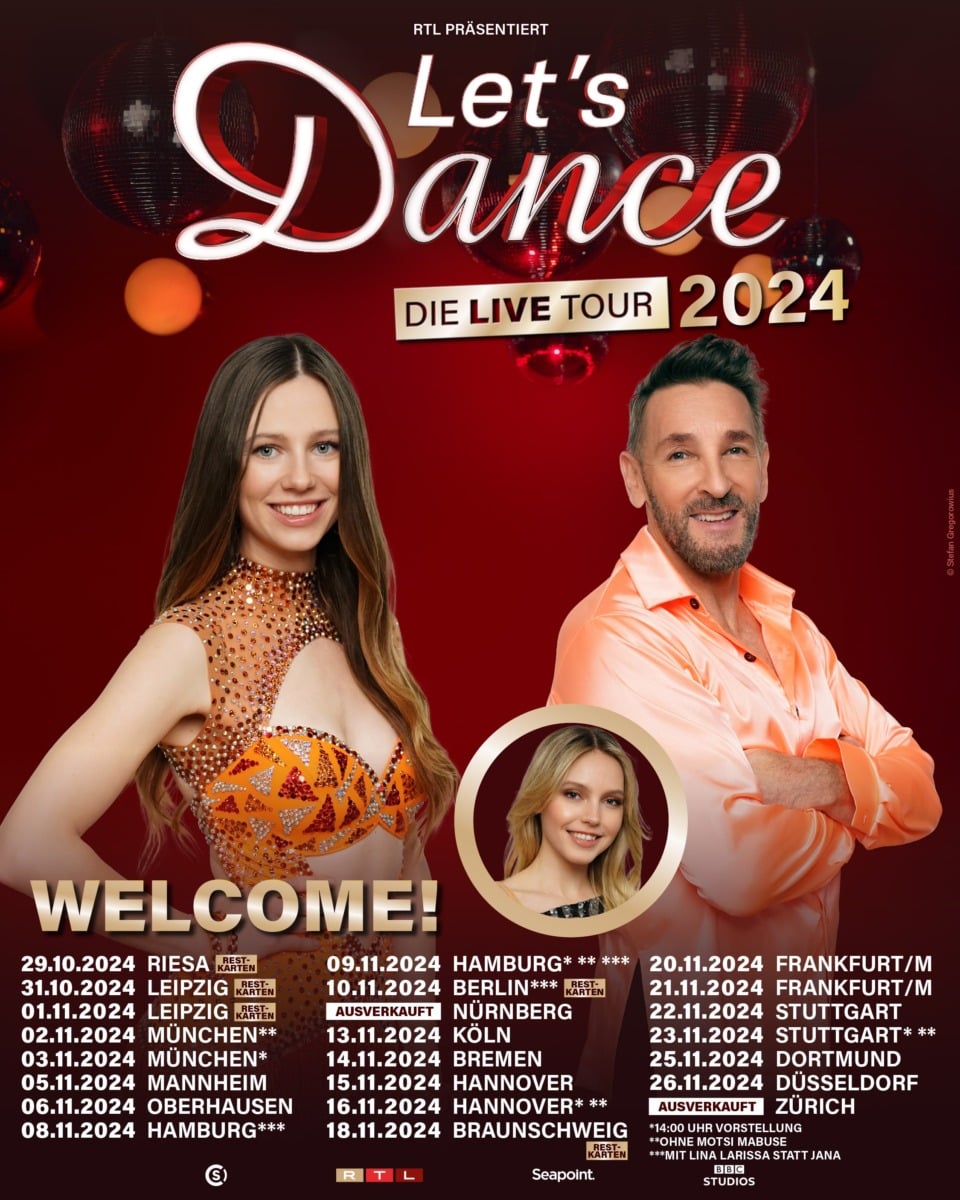 &Quot;Let’s Dance - Die Live -Tour 2024&Quot; Kommt Auch Nach München - Die Drei Diesjährigen Finalisten Stehen Mit Auf Dem Parkett