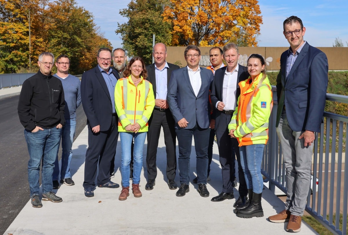 Brückensanierung über die A8 zwischen zwischen Täfertingen und Hirblingen erfolgreich abgeschlossen – Sicherer Radweg als Highlight