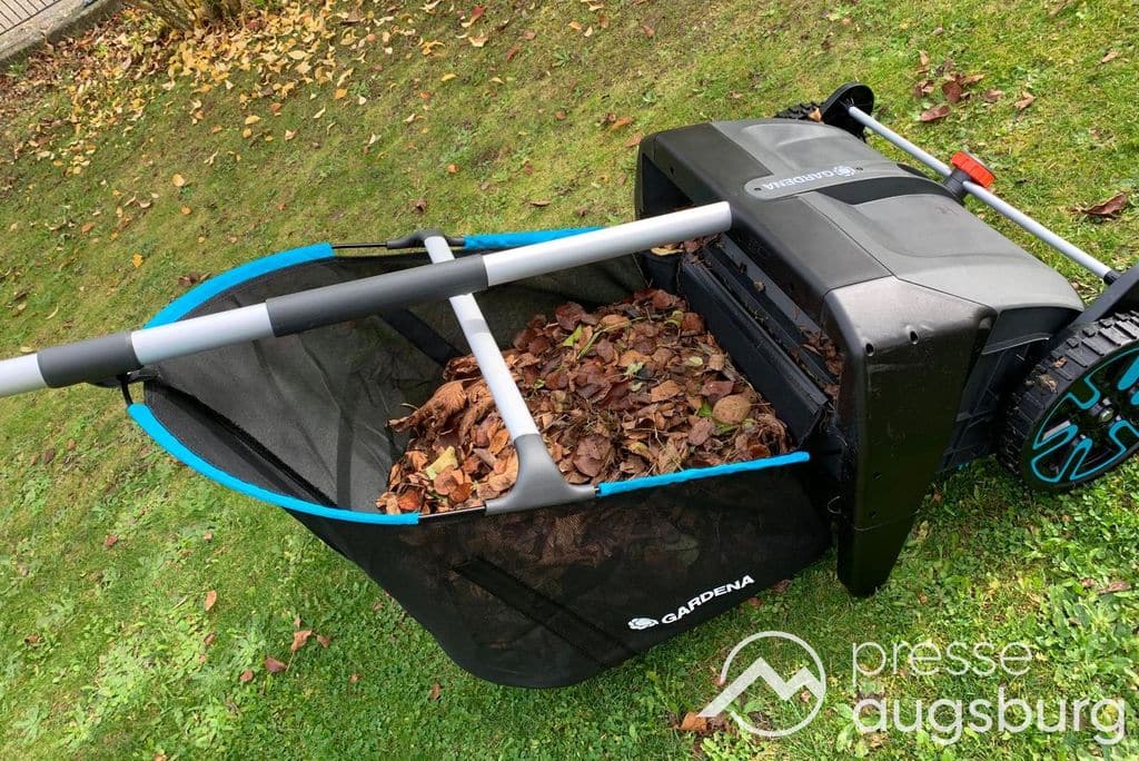 Umweltfreundlich Und Angenehm In Der Anwendung | Der Gardena Laub- Und Rasensammler Im Presse Augsburg-Test