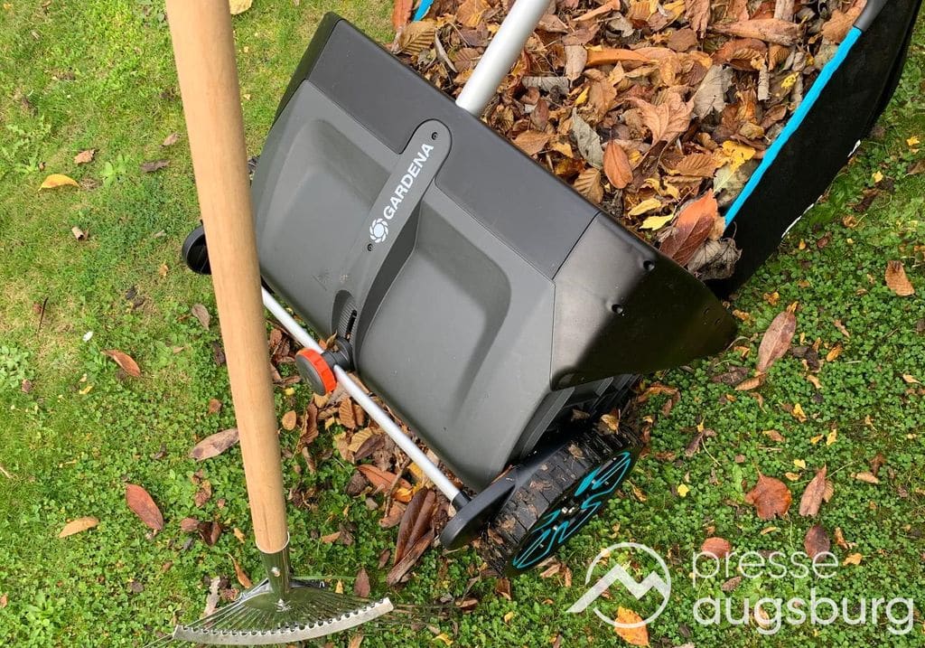 Umweltfreundlich Und Angenehm In Der Anwendung | Der Gardena Laub- Und Rasensammler Im Presse Augsburg-Test