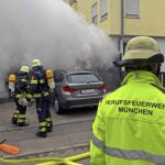 Großaufgebot der Feuerwehr: Tiefgaragenbrand in der Riedener Straße in München