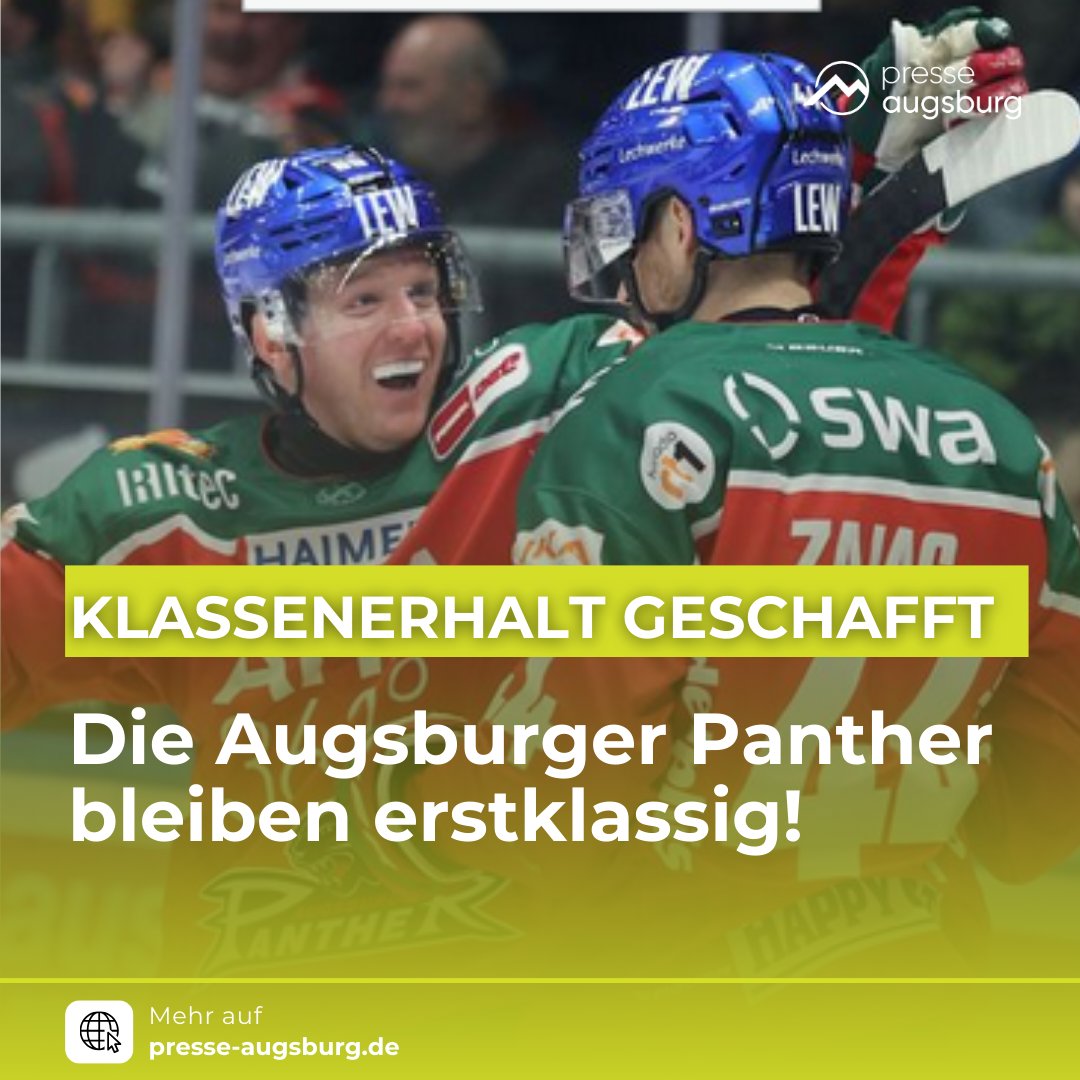 Klassenerhalt geschafft! Augsburger Panther bleiben erstklassig