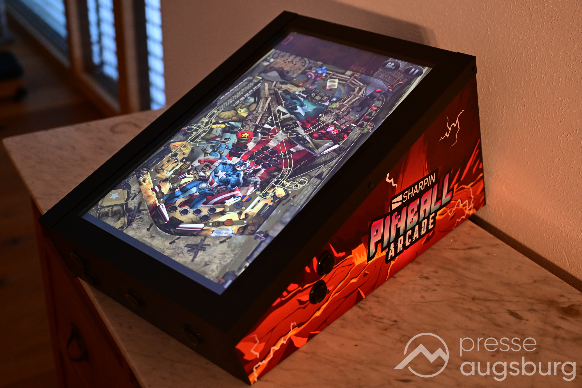 VPIN Sharpin Ultra Virtual Pinball Tabletop: Flipper-Feeling für zu Hause