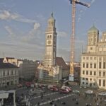 Großeinsatz am Augsburger Rathaus – gemeldete Person auf dem Dach nicht bestätigt