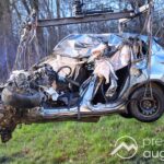Schwerer Unfall auf der B2 bei Merching – Autofahrer verstirbt noch an der Unfallstelle