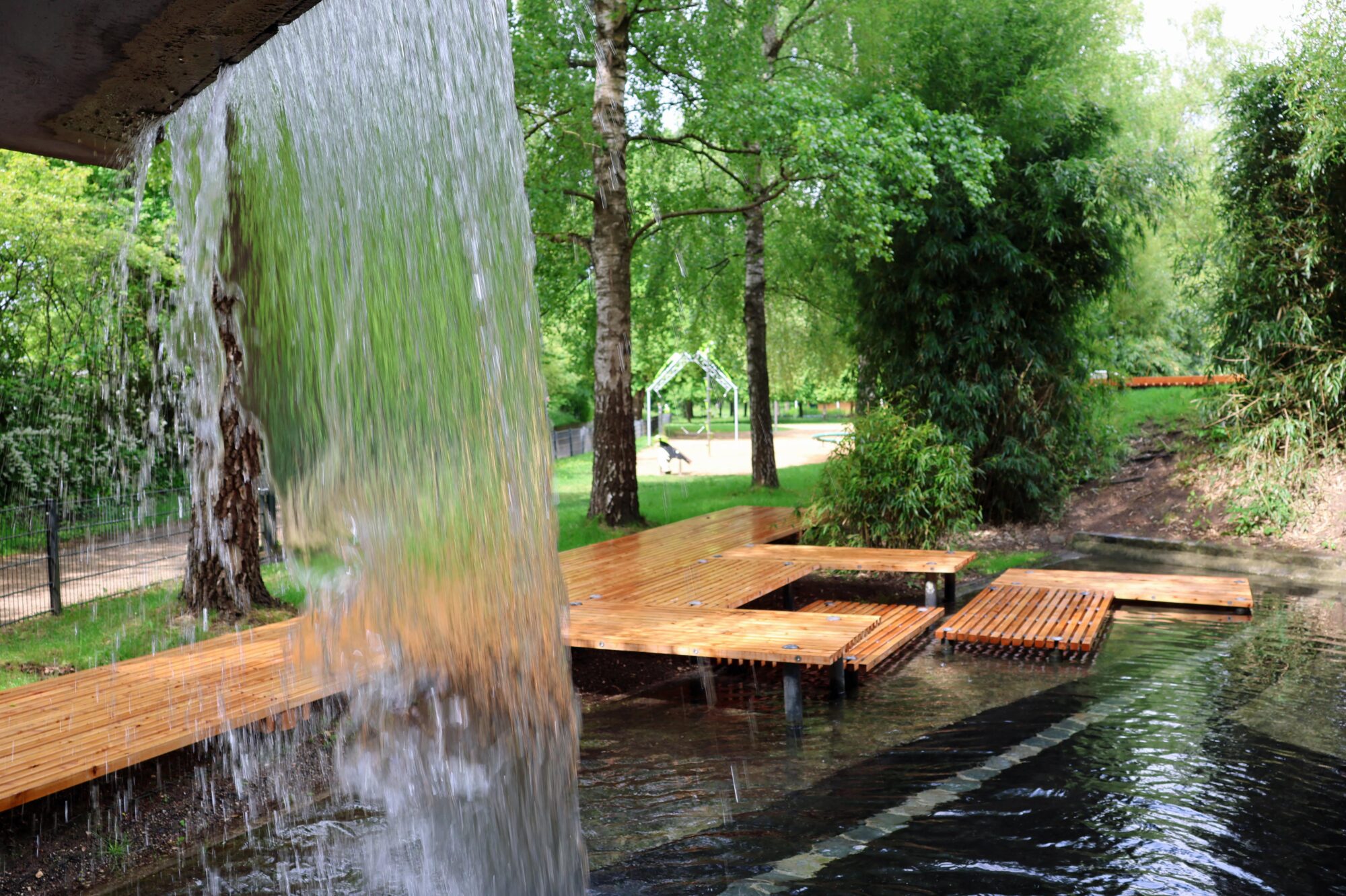 Wasserspielplatz in Memmingen erstrahlt in neuem Glanz