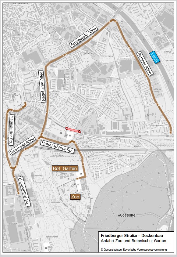 Augsburg | Bauarbeiten in der Friedberger Straße - Bushaltestellen und Fahrbahn werden erneuert 4 Augsburg | Bauarbeiten In Der Friedberger Straße - Bushaltestellen Und Fahrbahn Werden Erneuert