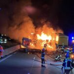 Tödlicher LKW-Unfall auf der A8 zwischen Friedberg und Dasing