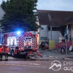 Erneuter Brand in leerstehendem Gebäude in Augsburg-Kriegshaber