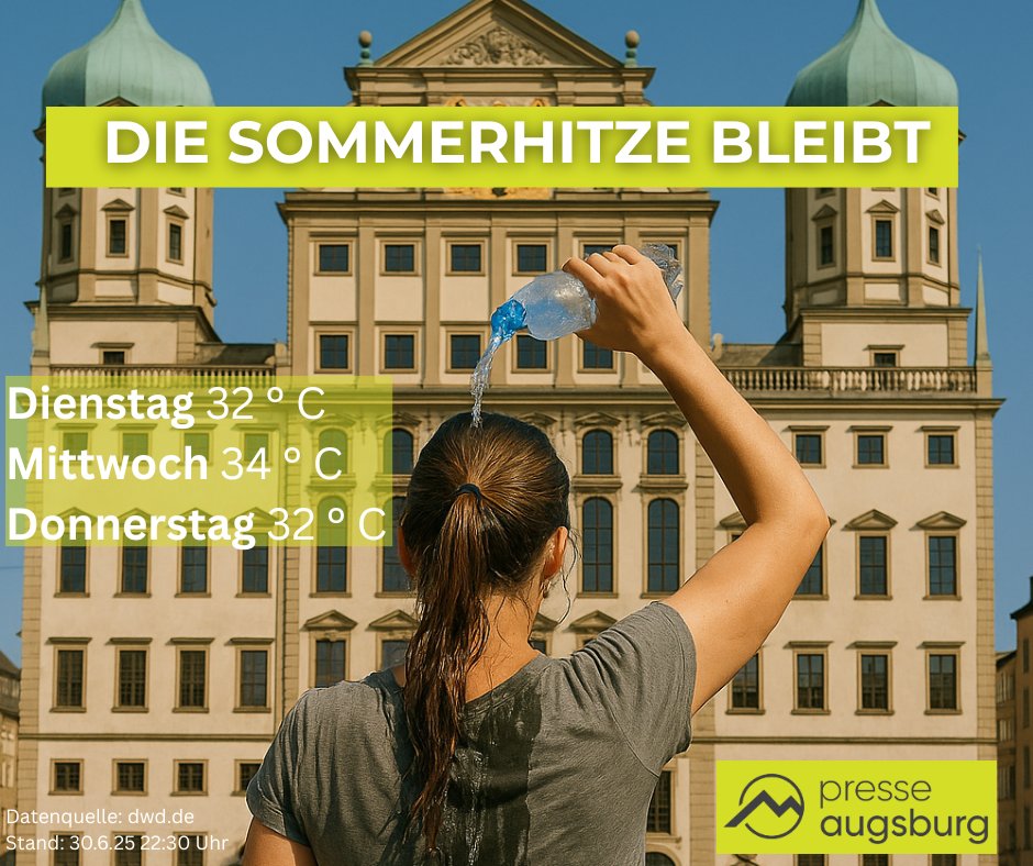 Es bleibt sommerlich warm in Augsburg und Bayerisch-Schwaben
