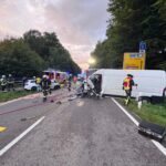 Unfall auf der B16 bei Roßhaupten – Vater schwebt in Lebensgefahr, Kinder verletzt