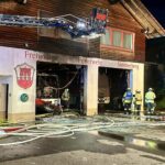 Feuerwehrhaus in Simmerberg bei Weiler brennt