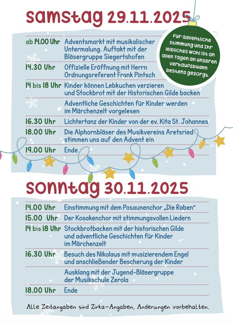 Oberhauser Advent 2025 – Besinnlich, Stimmungsvoll Und Herzlich