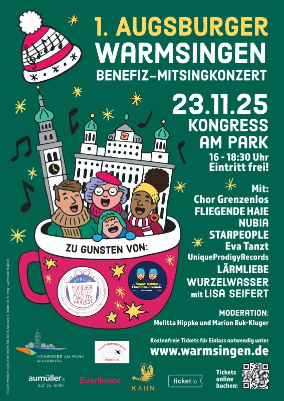 1. Augsburger Warmsingen: Ein Nachmittag Voller Musik Und Mitgefühl - Ein Gemeinsames Erlebnis Für Den Guten Zweck