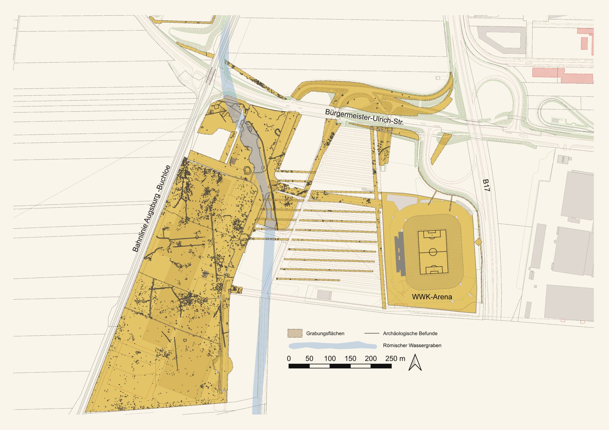 Römische Vergangenheit Am Standort Der Arena Des Fc Augsburg