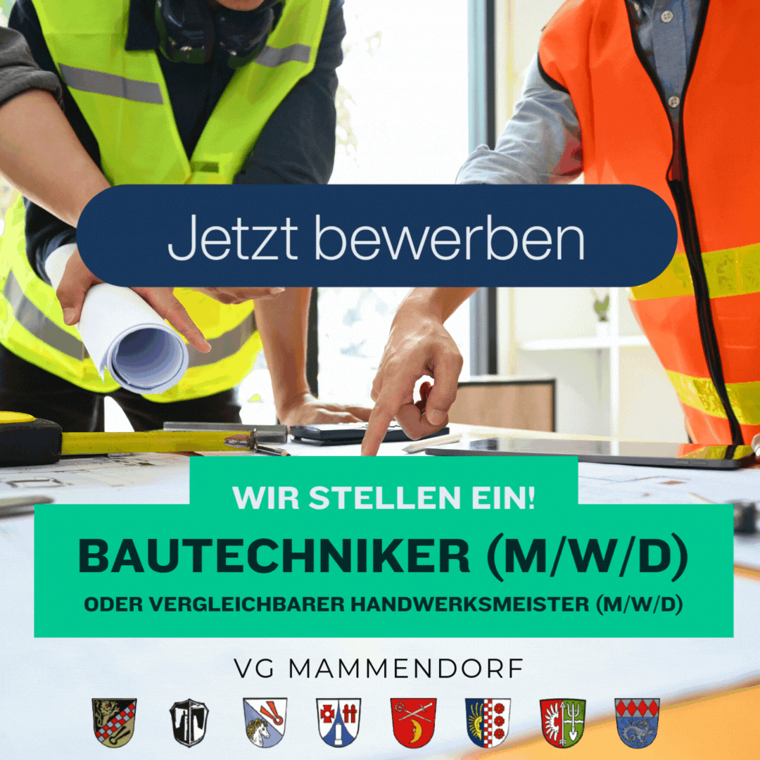 Bautechniker (m/w/d) – die Verwaltungsgemeinschaft Mammendorf stellt ein