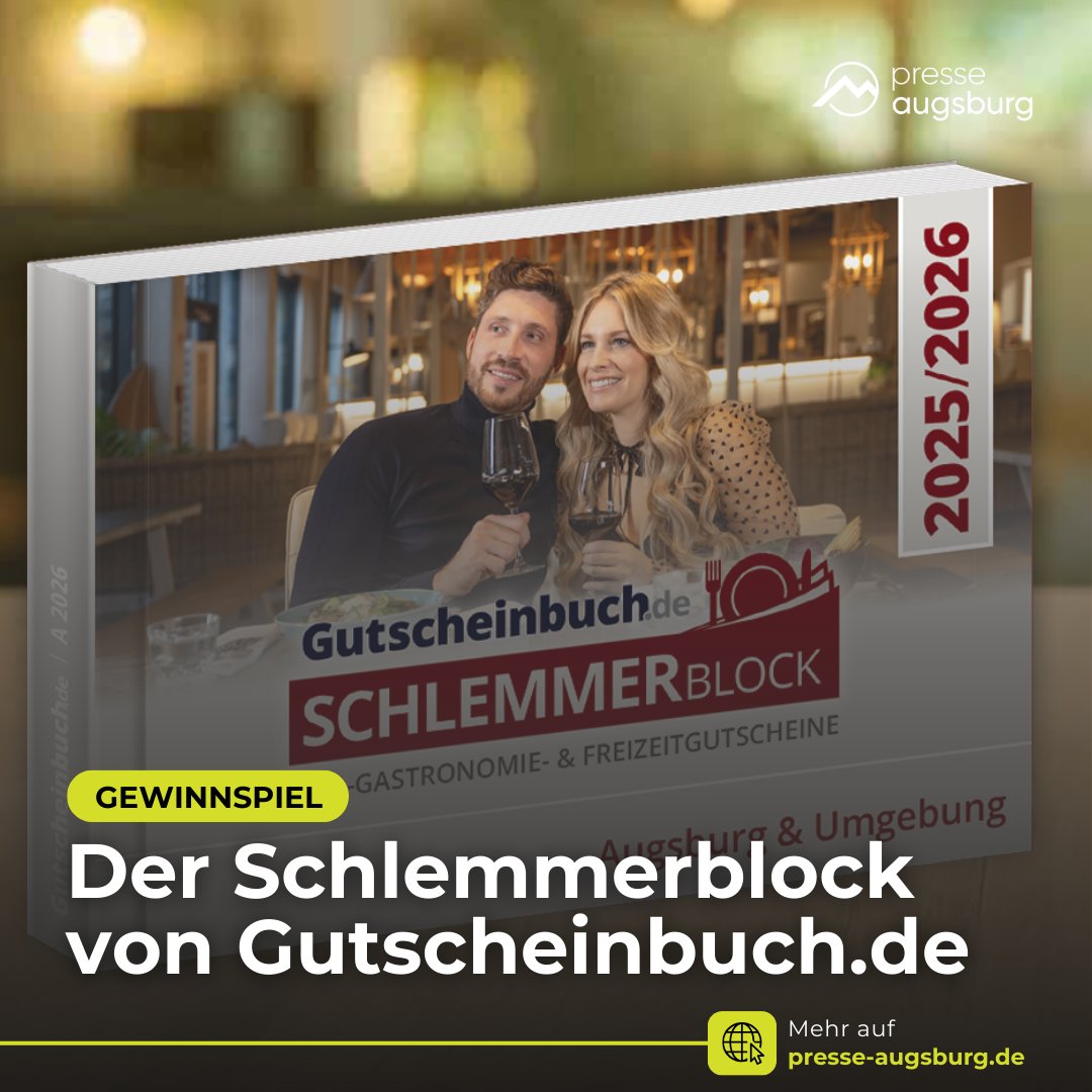 Presse Augsburg Geschenktipp mit Gewinnspiel: Der Schlemmerblock von Gutscheinbuch.de