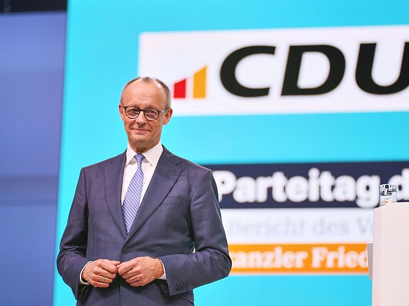 Merz als CDU-Chef mit 91,2 Prozent wiedergewählt