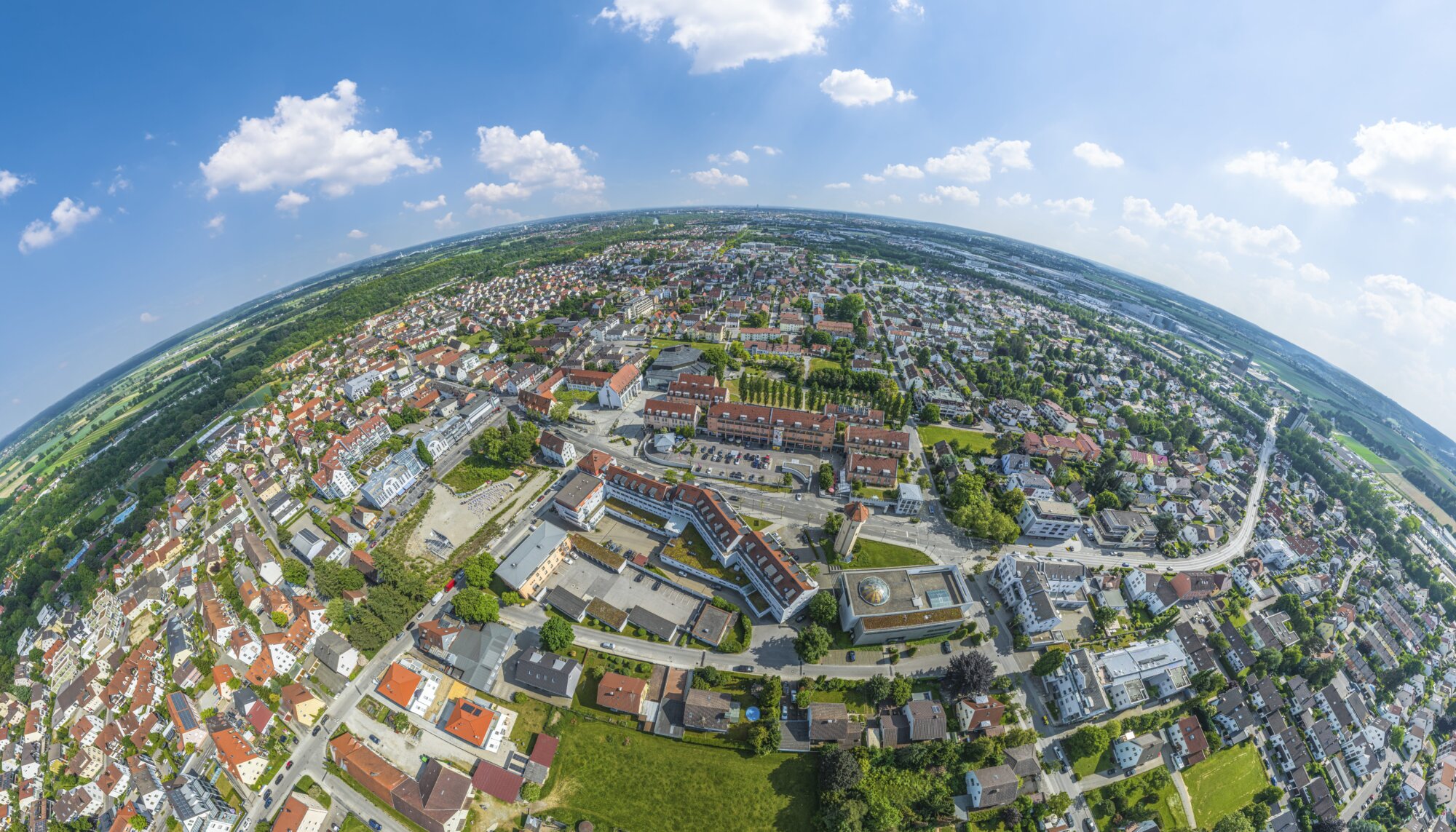 Gersthofen aus der Ballonfahrerperspektive erleben: Stadt erweitert 360°-Panoramatouren