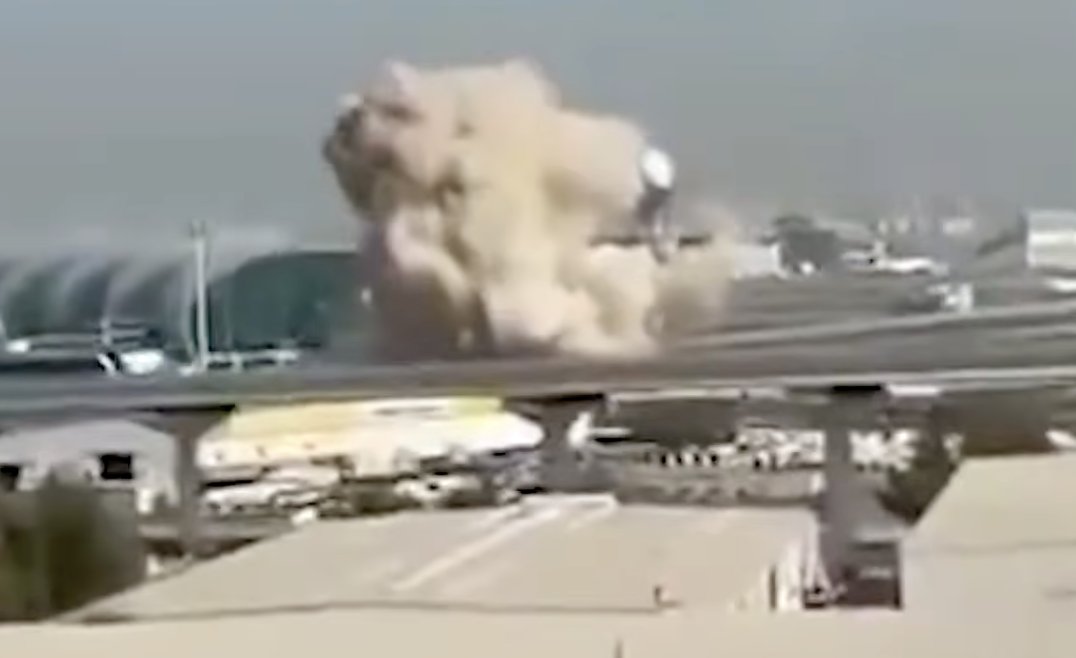 Explosion am Flughafen Dubai nach Drohnenangriff