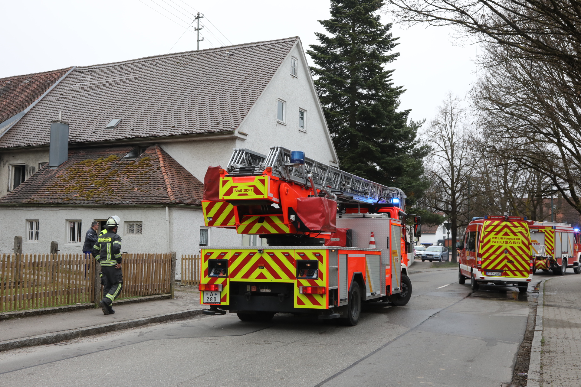 Brand in Wohnhaus in Neusäß