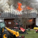 100.000 Euro Sachschaden bei Brand eines Stadels in Waltenhofen