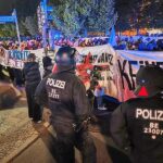 Rangeleien mit der Polizei zum Start der Walpurgisnacht in Berlin