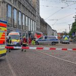 Polizei: 33-jähriger Deutscher fuhr in Leipzig in Menschenmenge