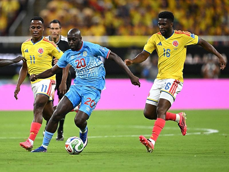 Fußball-WM: Kolumbien gewinnt gegen DR Kongo