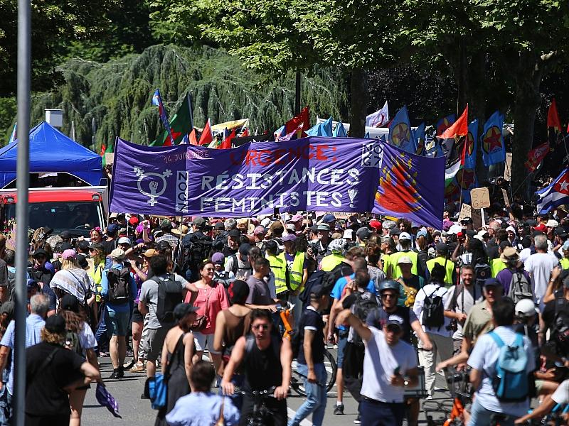 Tausende bei Anti-G7-Protest in Genf