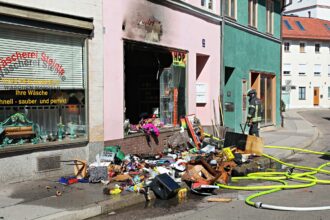 Explosionen und Brand in der Kemptener Innenstadt