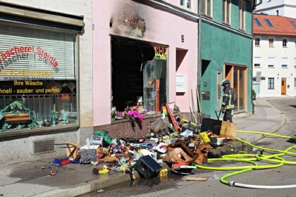Explosionen und Brand in der Kemptener Innenstadt