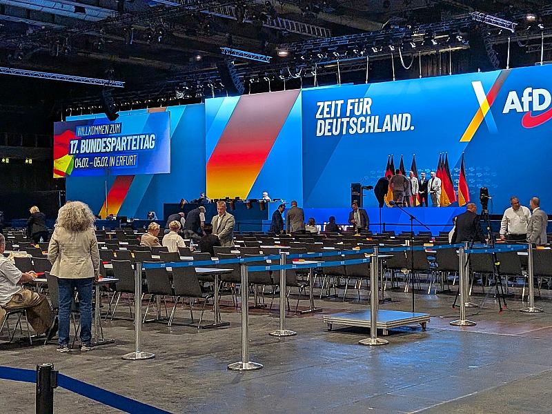 AfD setzt Parteitag fort – keine größeren Proteste