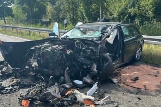 Frau kommt bei Frontalzusammenstoß auf B31 bei Lindau-Schönau ums Leben